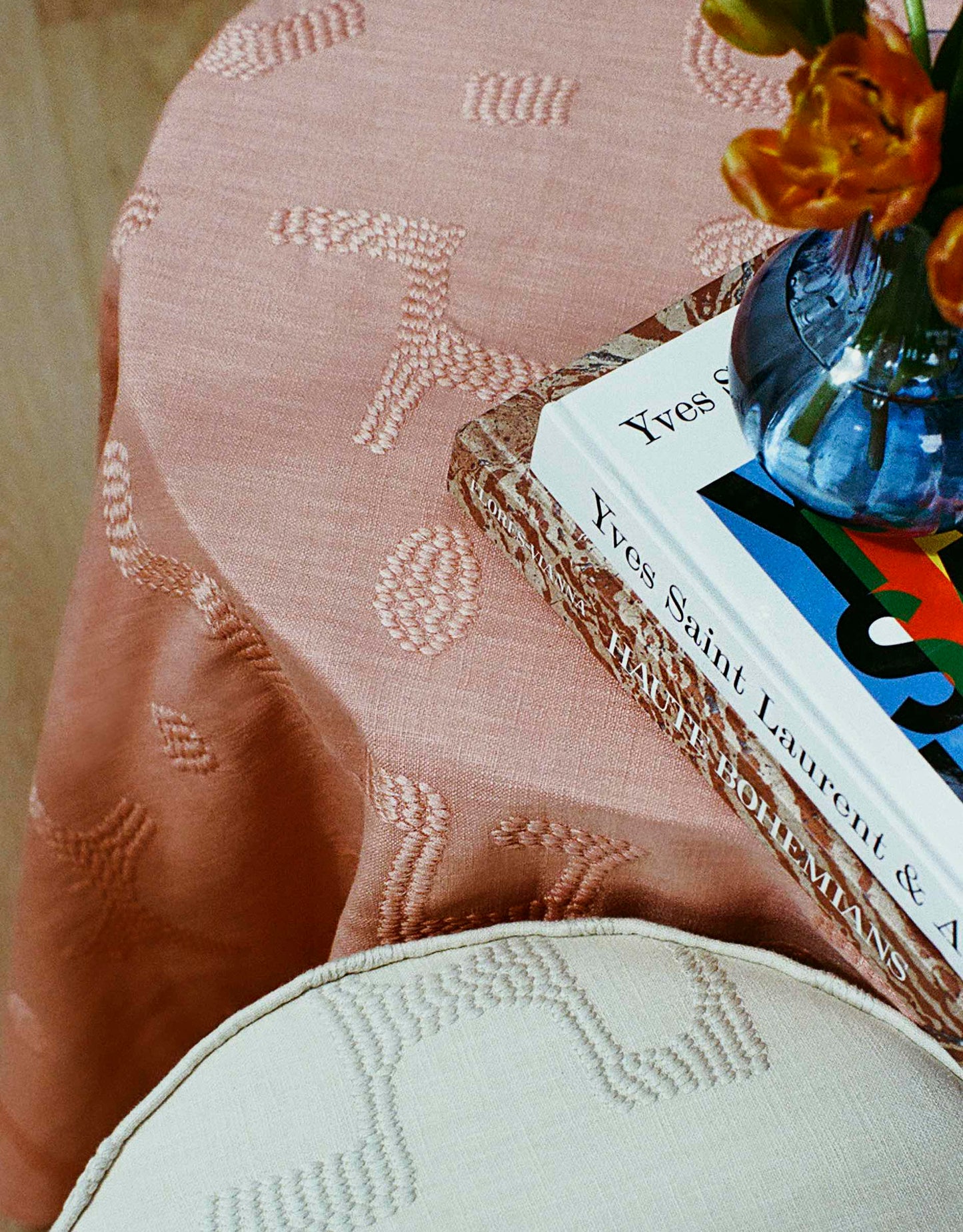 Sofia Armchair, Raphia, Clay