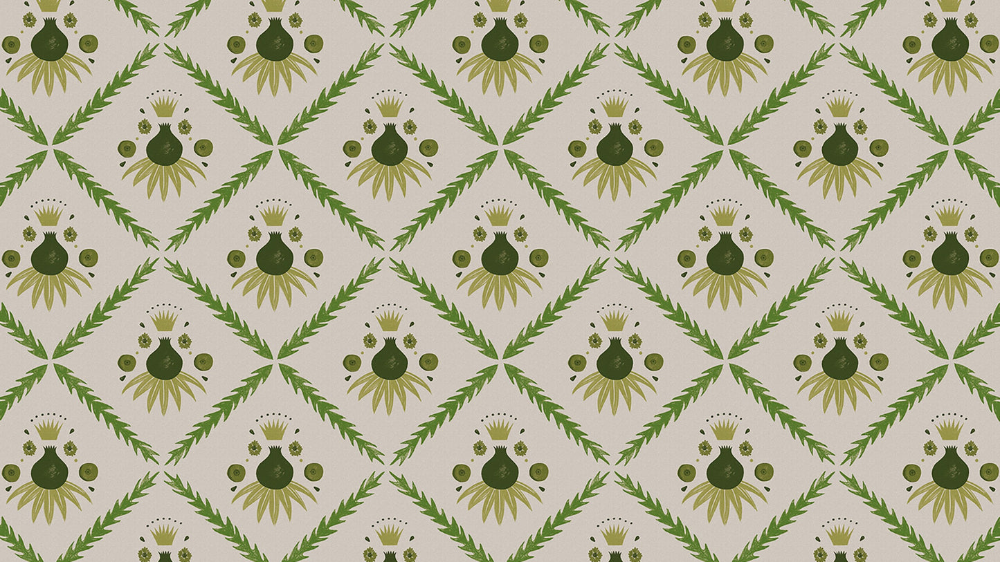 Pome Wallpaper, Moss, Roll