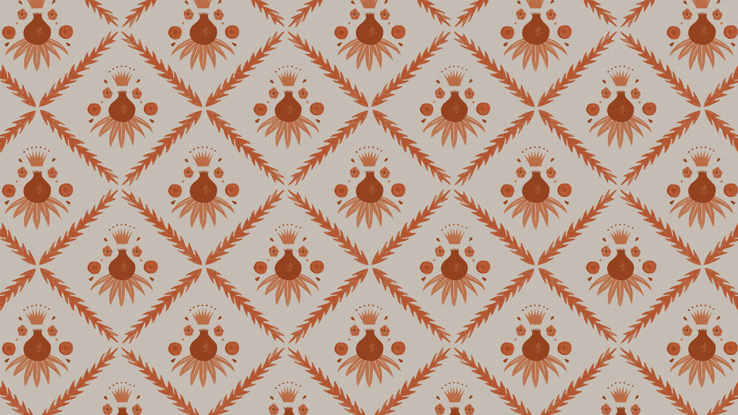Pome Wallpaper, Dusky Pink, Roll