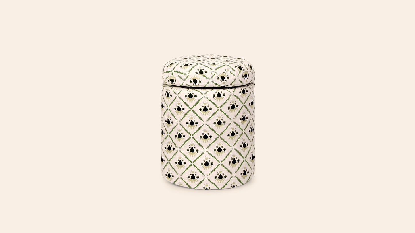 Aurora Footstool, Moss