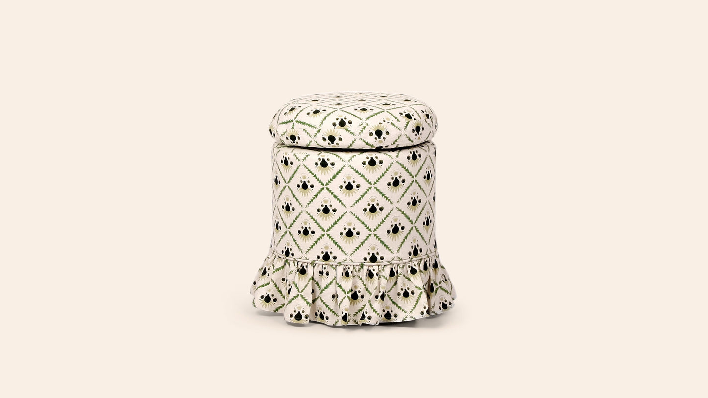Aurora Footstool, Moss
