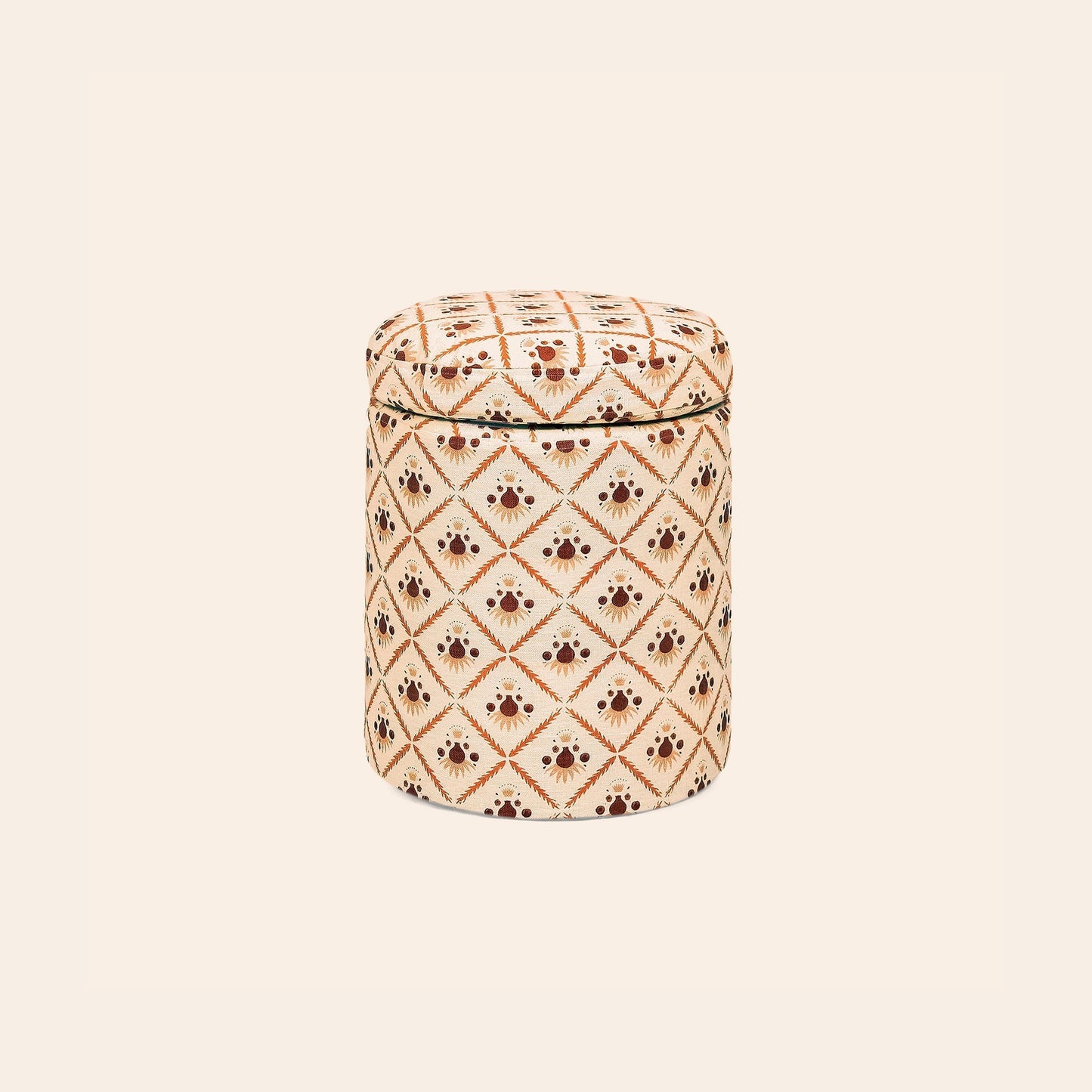 Aurora Footstool, Dusky Pink