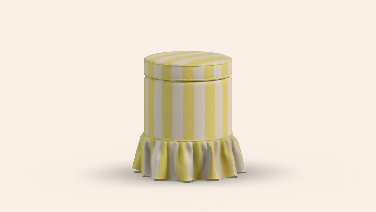 Aurora Footstool, Citron