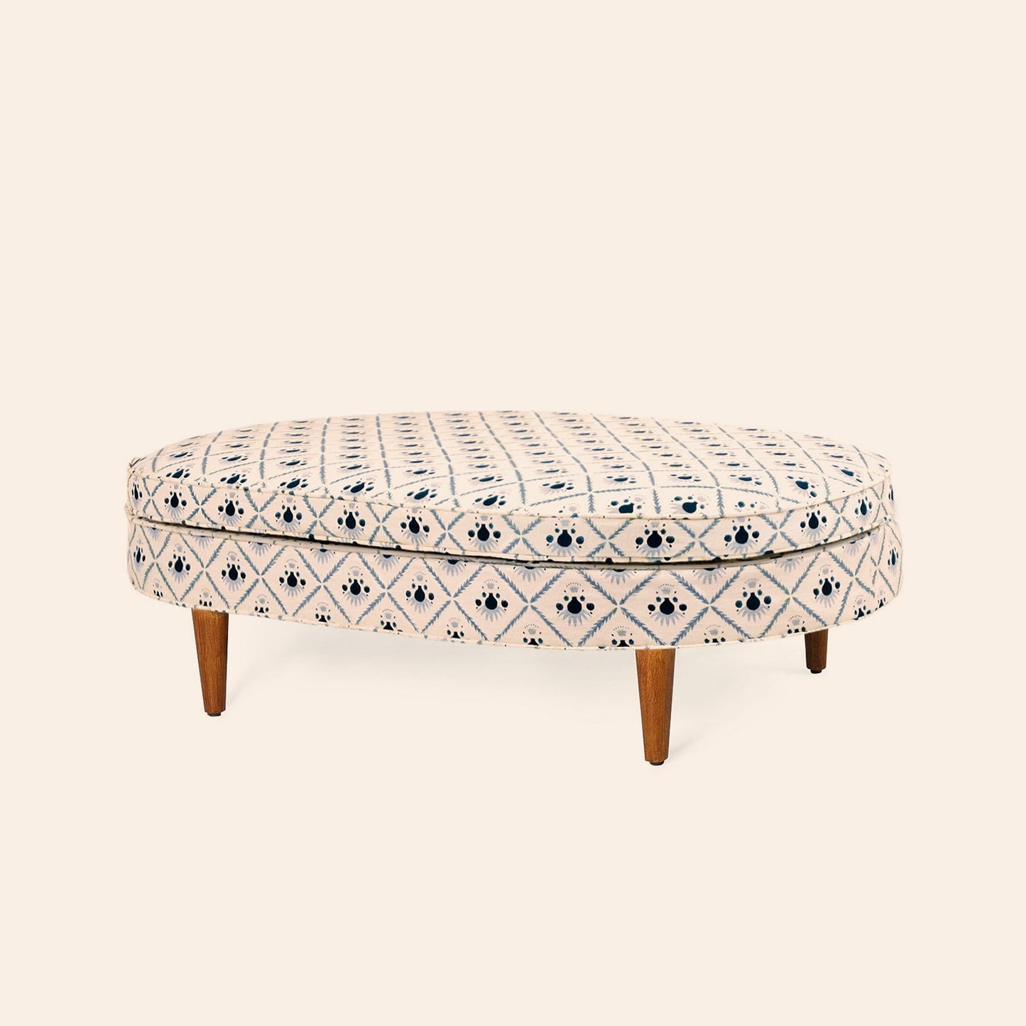 Carlotta Ottoman, Oxford Blue