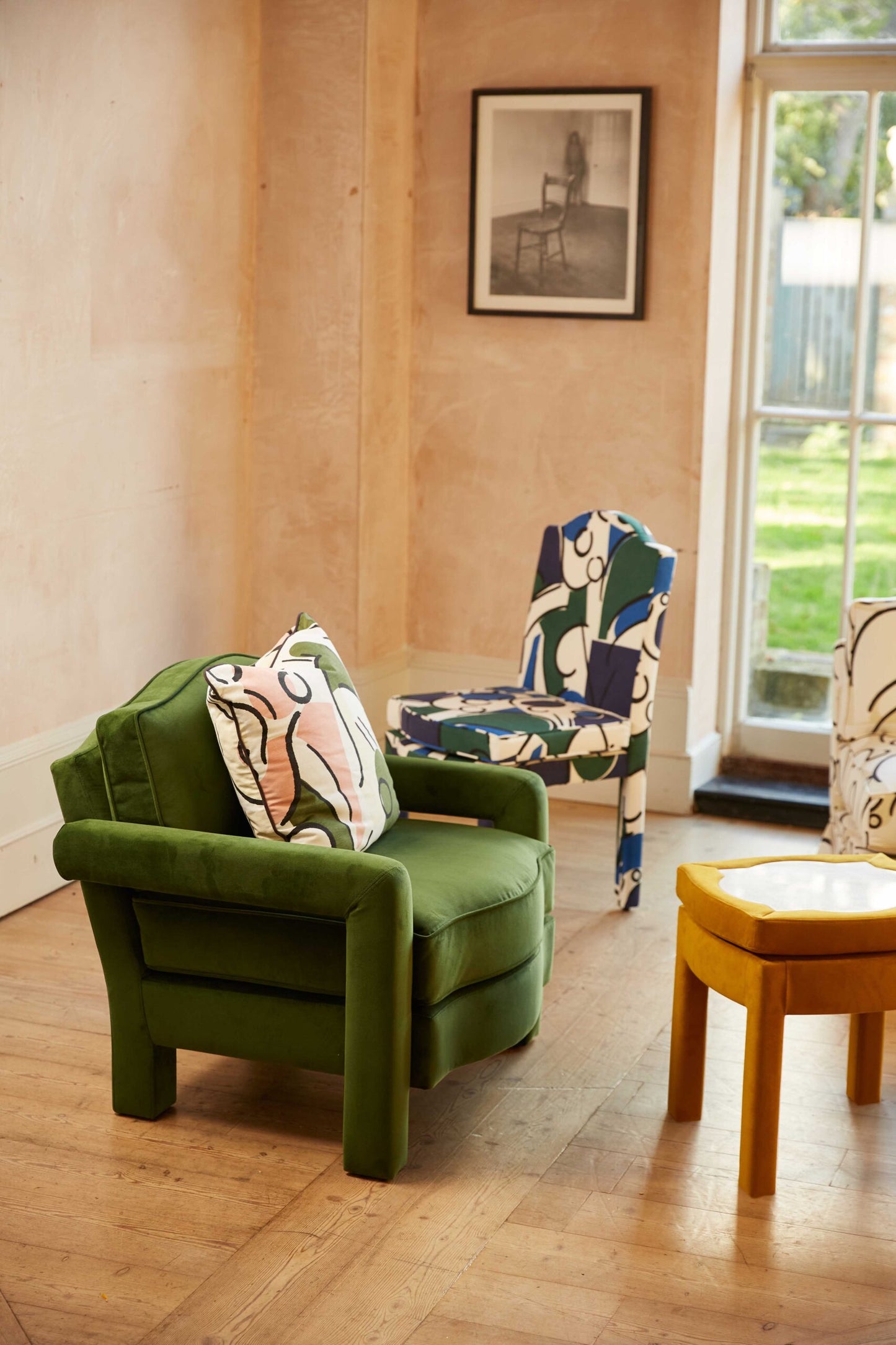 Elio Armchair, Raphia, Tobacco