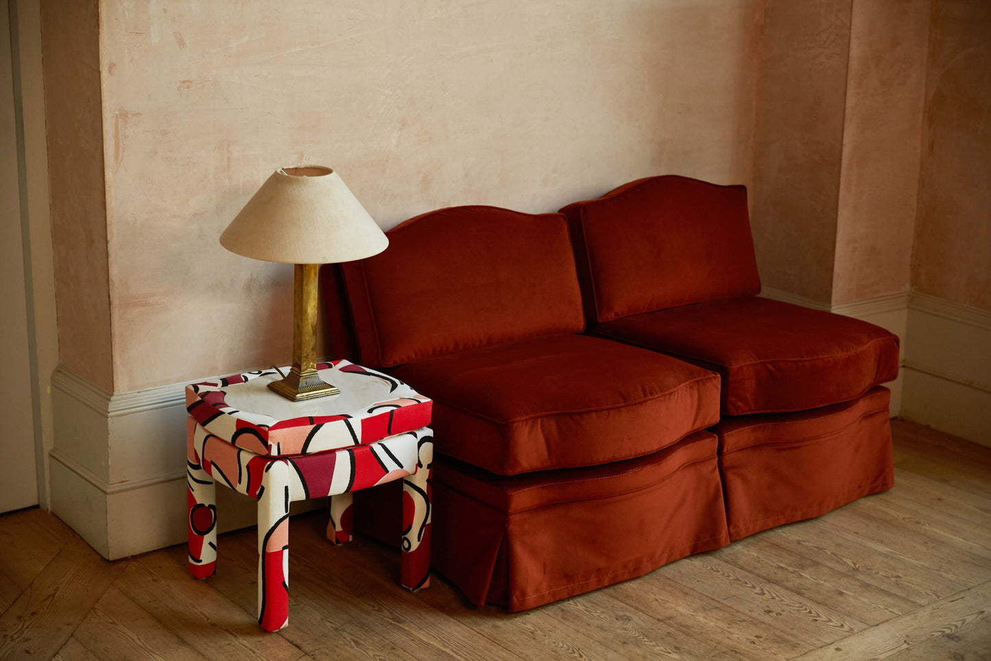 Felix Slipper Chair, Cinnamon Velvet