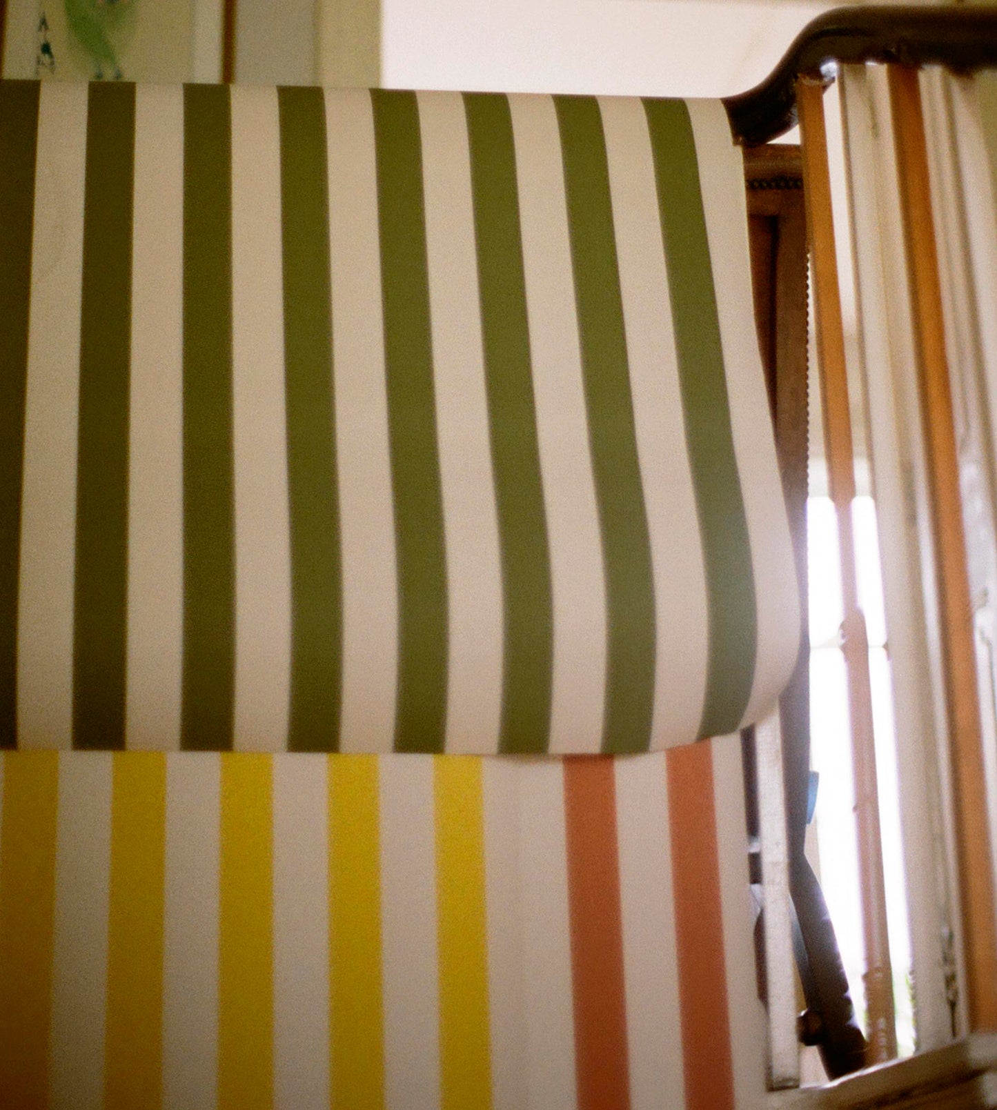 Sonia Stripe Wallpaper, Ginger, Roll