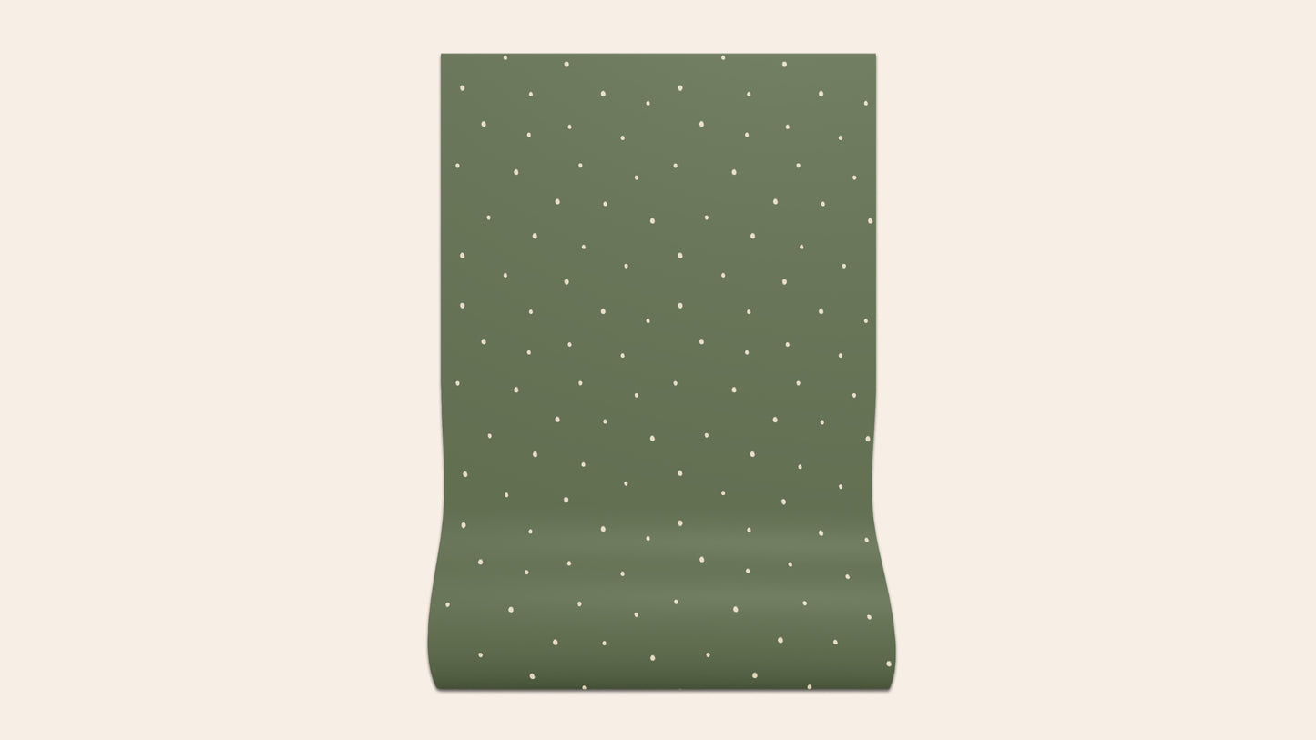Dolce Daisies Wallpaper, Pistachio, Roll