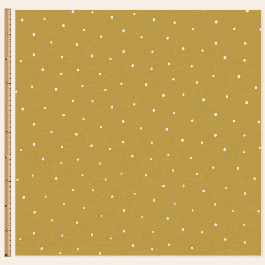 Dolce Daisies Fabric, Cannoli, Sample
