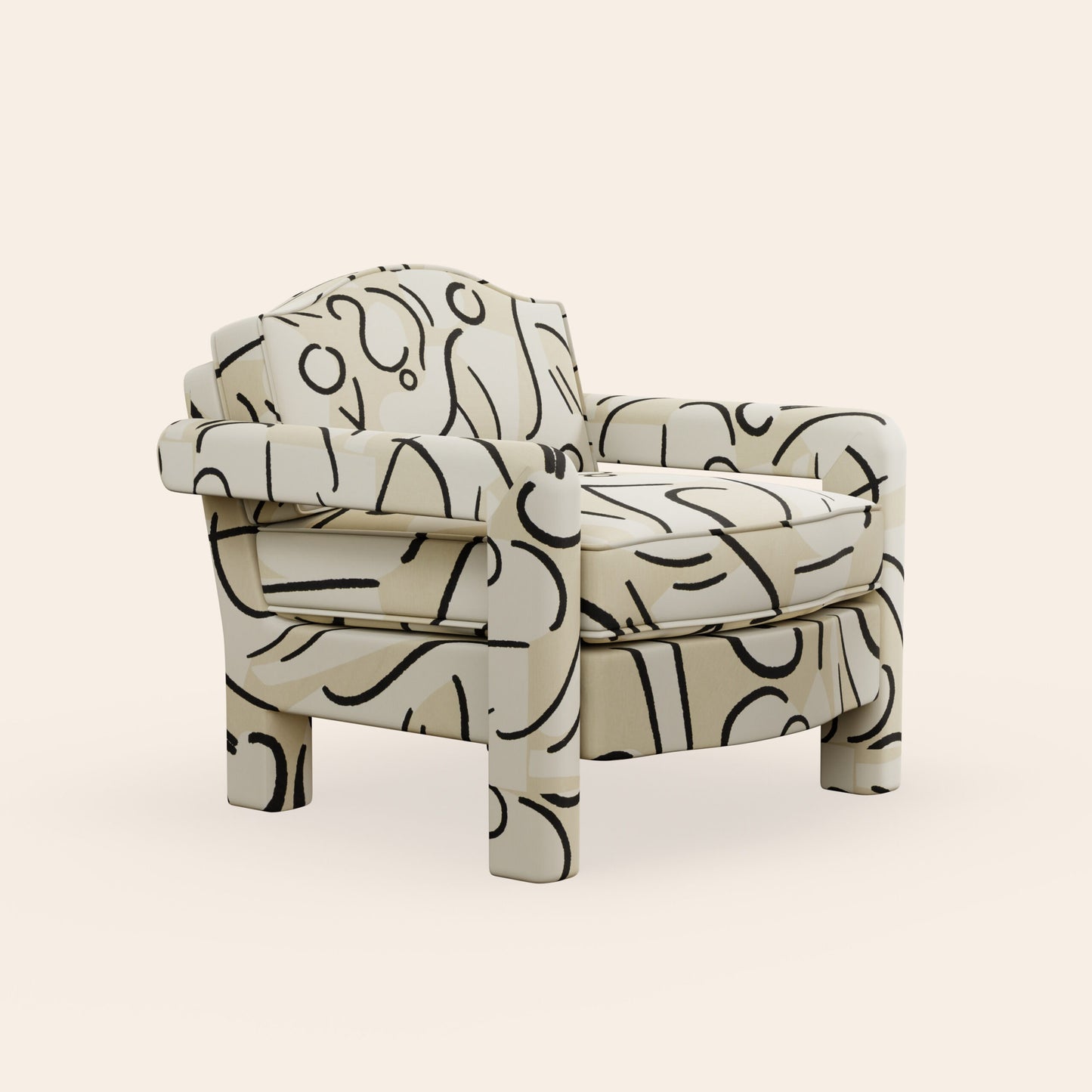 Elio Armchair, Coconut