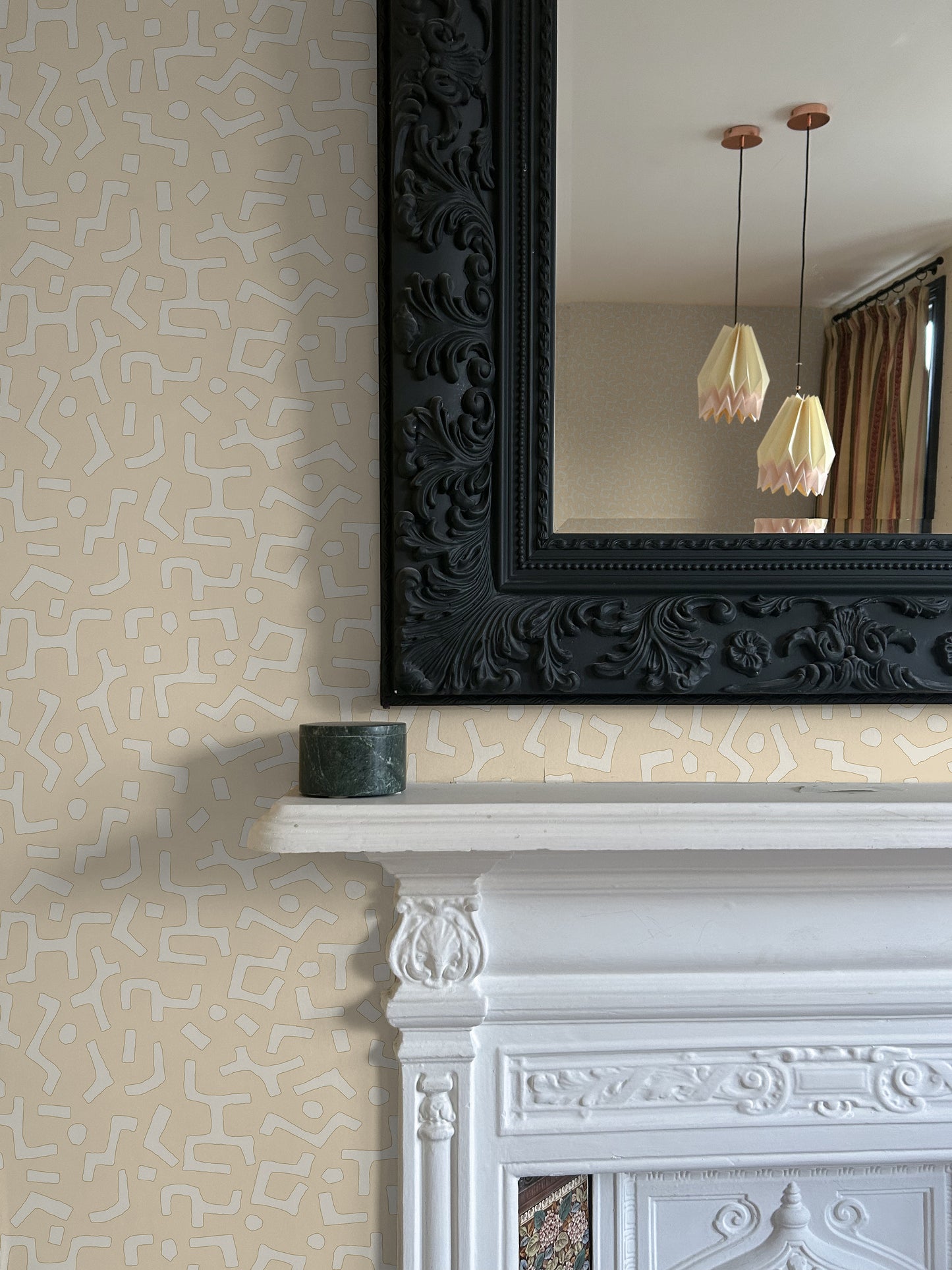 Raphia Wallpaper, Powder, Roll