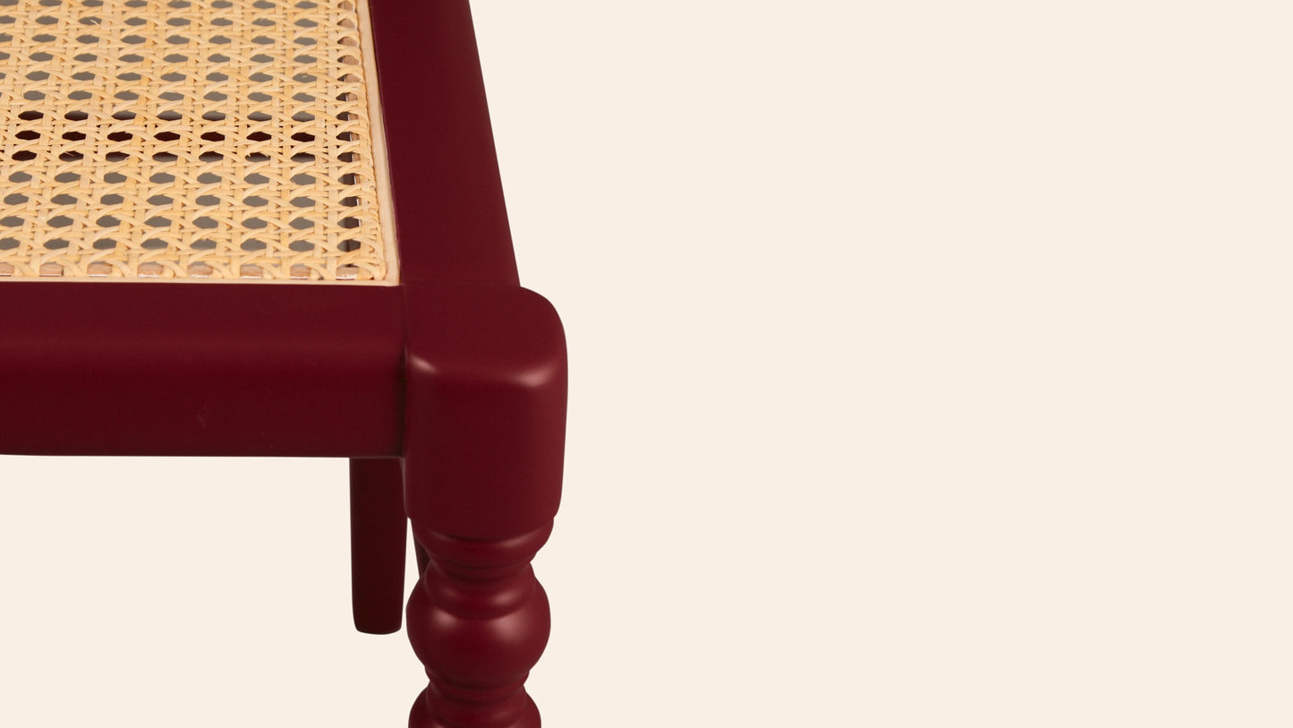 Pair of Chiara Dining Chairs, Pomegranate