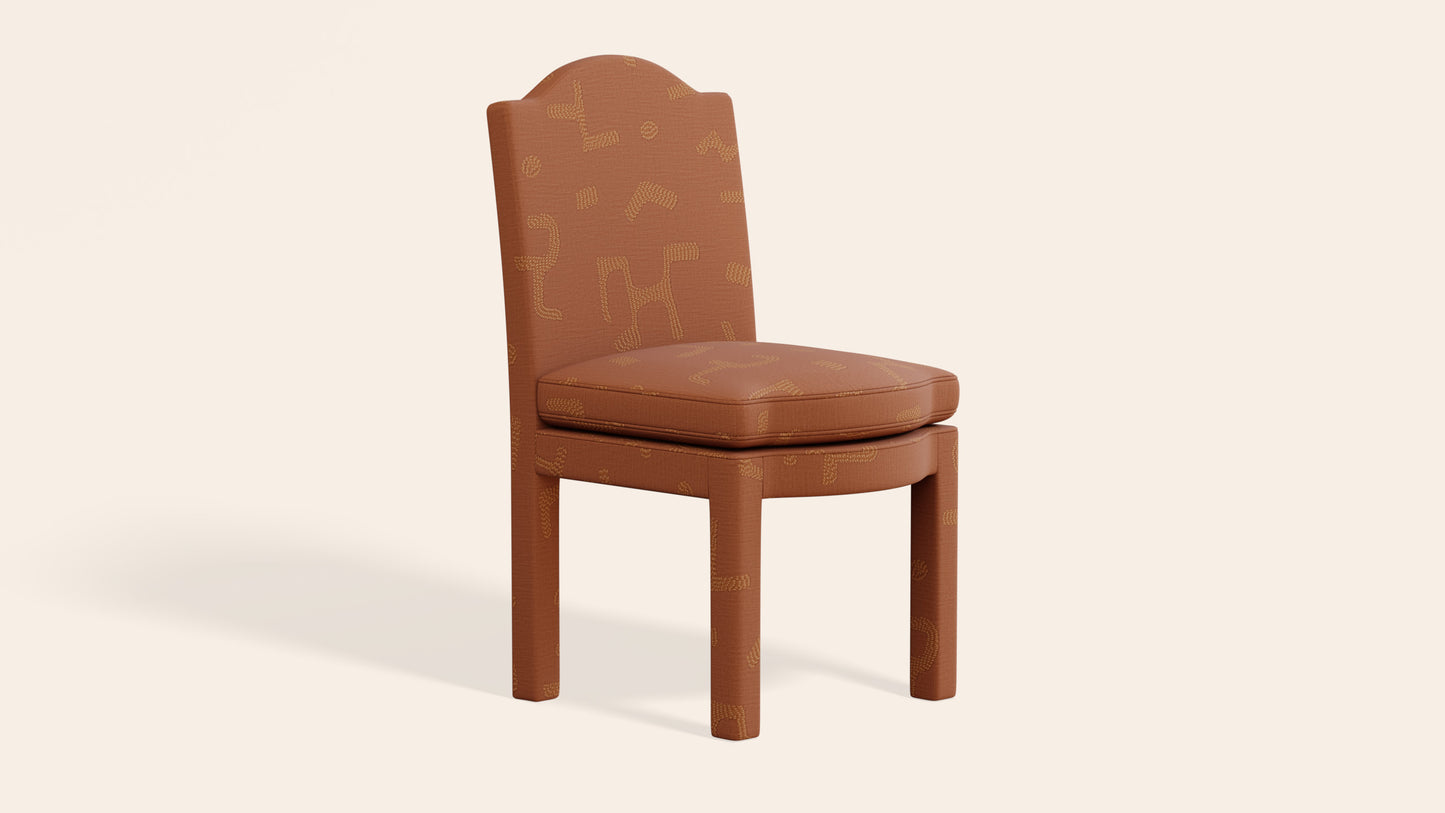 Pair of Leo Dining Chairs, Tobacco