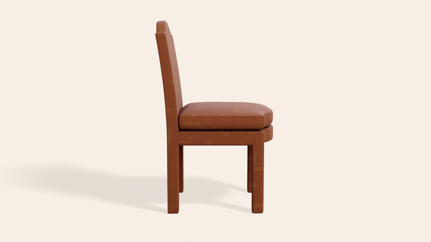 Pair of Leo Dining Chairs, Tobacco
