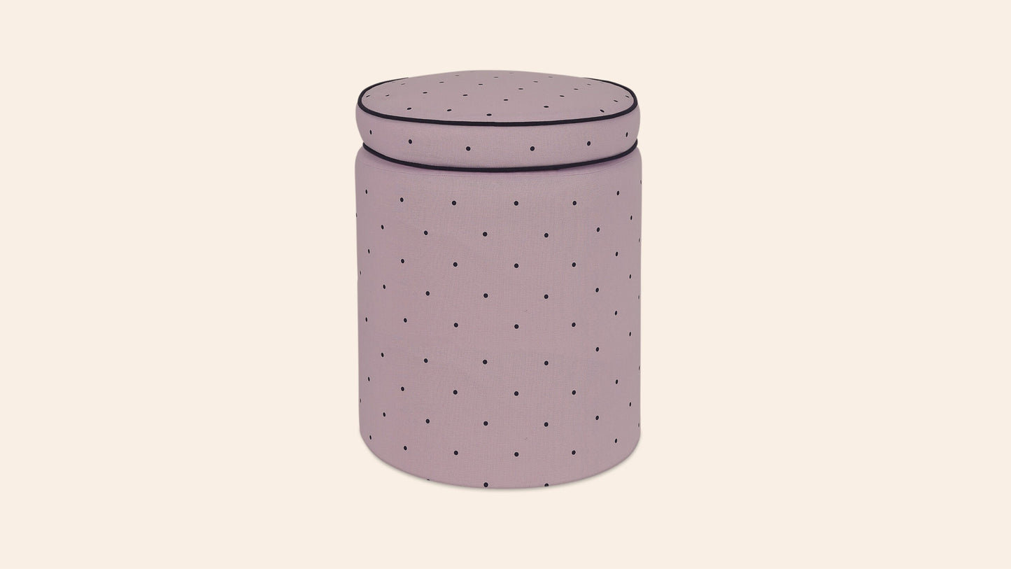 Aurora Footstool, Parma Violet