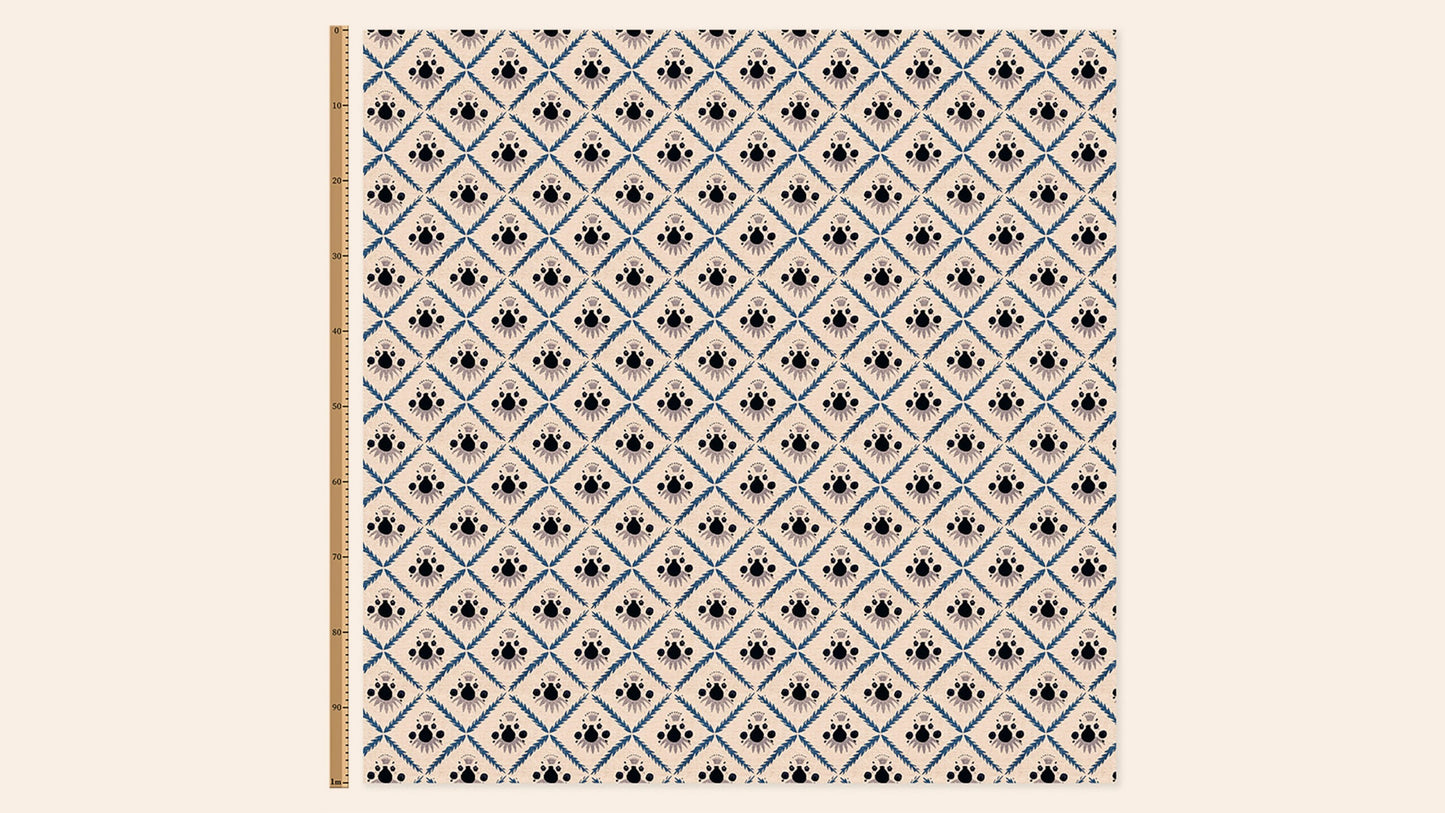 Pome Linen, Oxford Blue, Metre