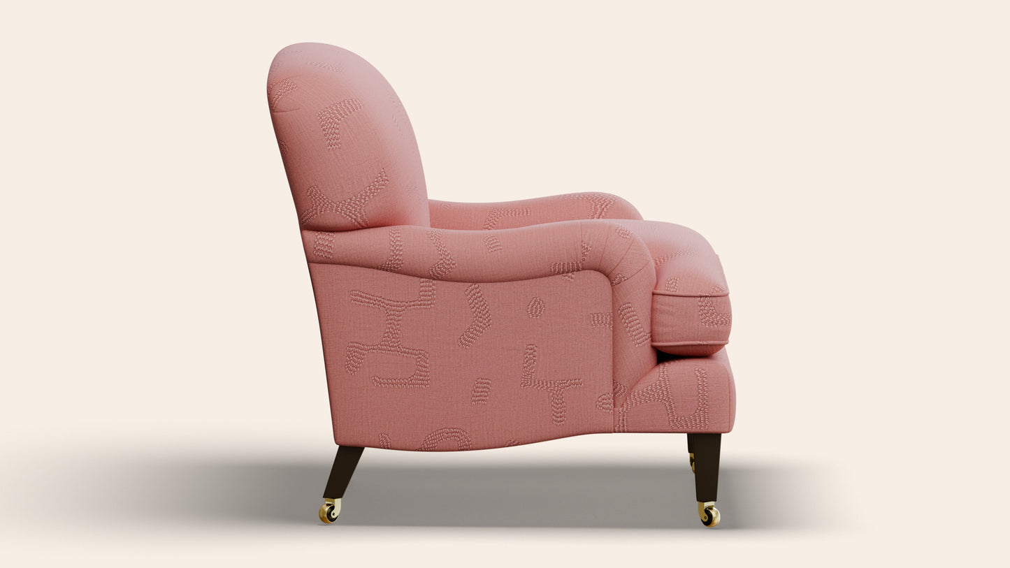 Sofia Armchair, Raphia, Clay