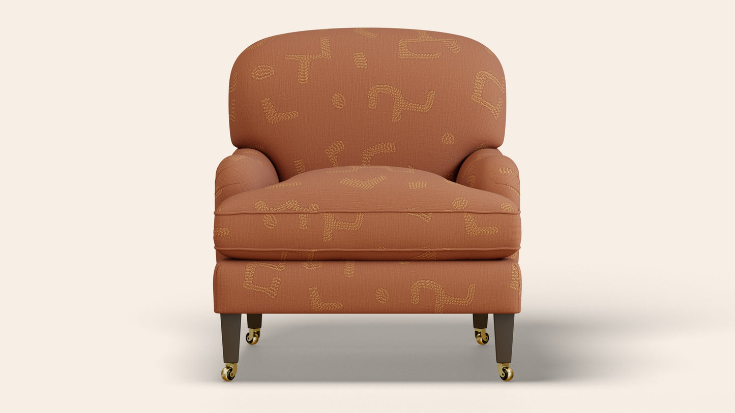 Sofia Armchair, Raphia, Tobacco
