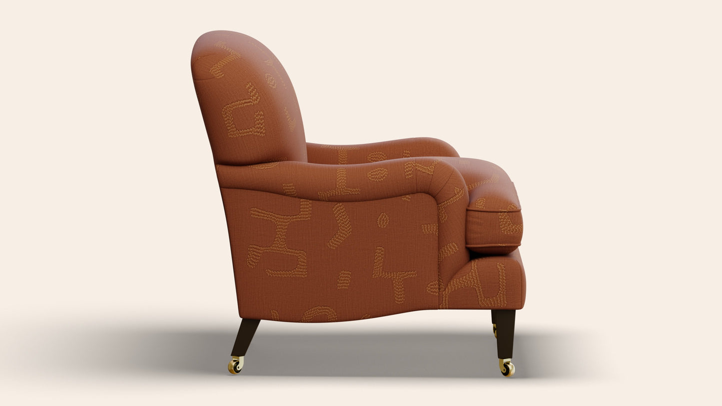 Sofia Armchair, Raphia, Tobacco