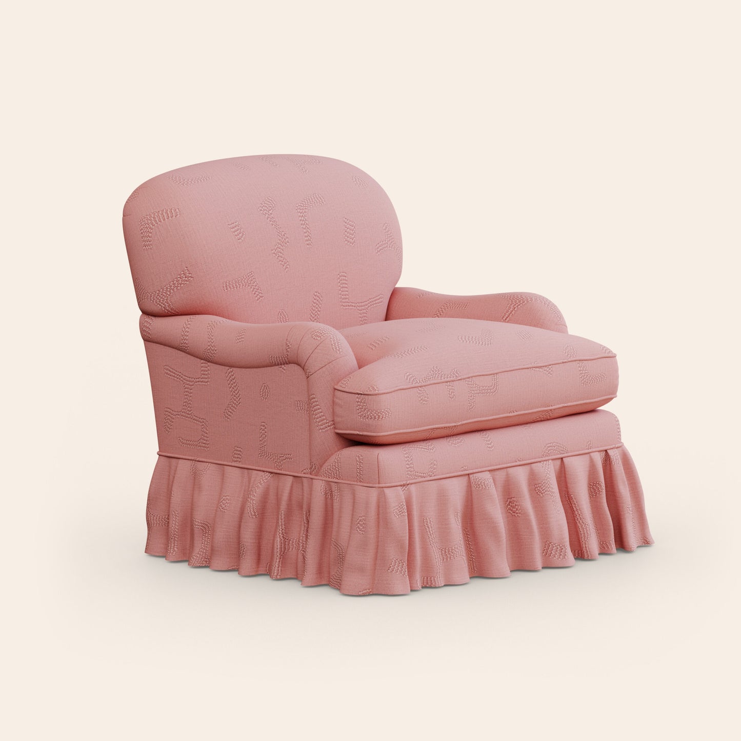 Sofia Armchair, Raphia, Clay