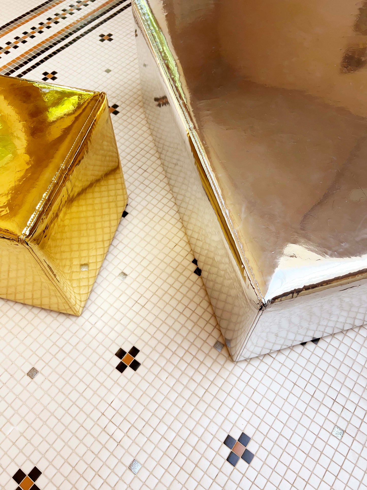 DISCO Footstool, Gold