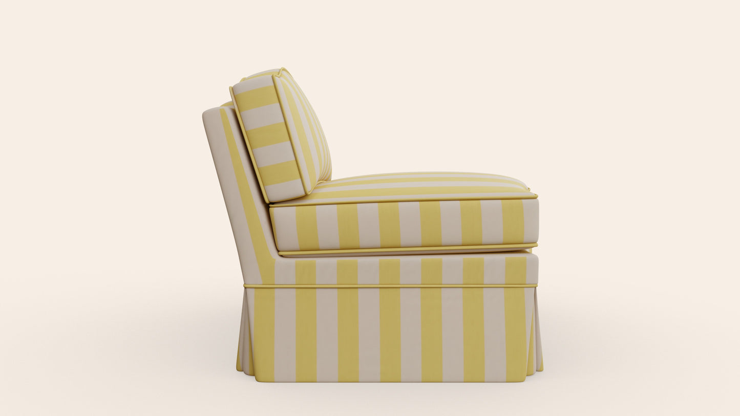 Felix Slipper Chair, Citron