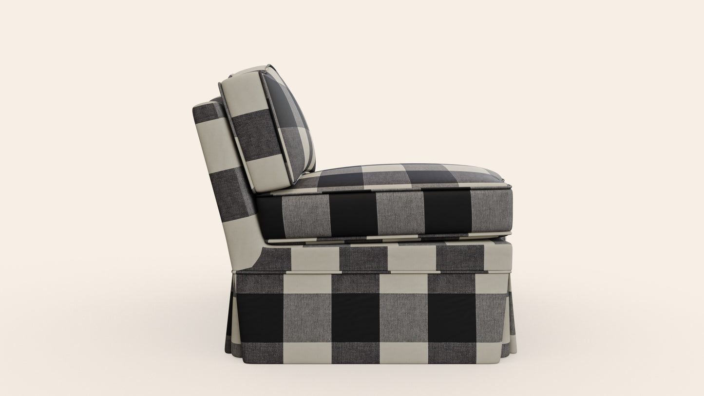 Felix Slipper Chair, Pepper