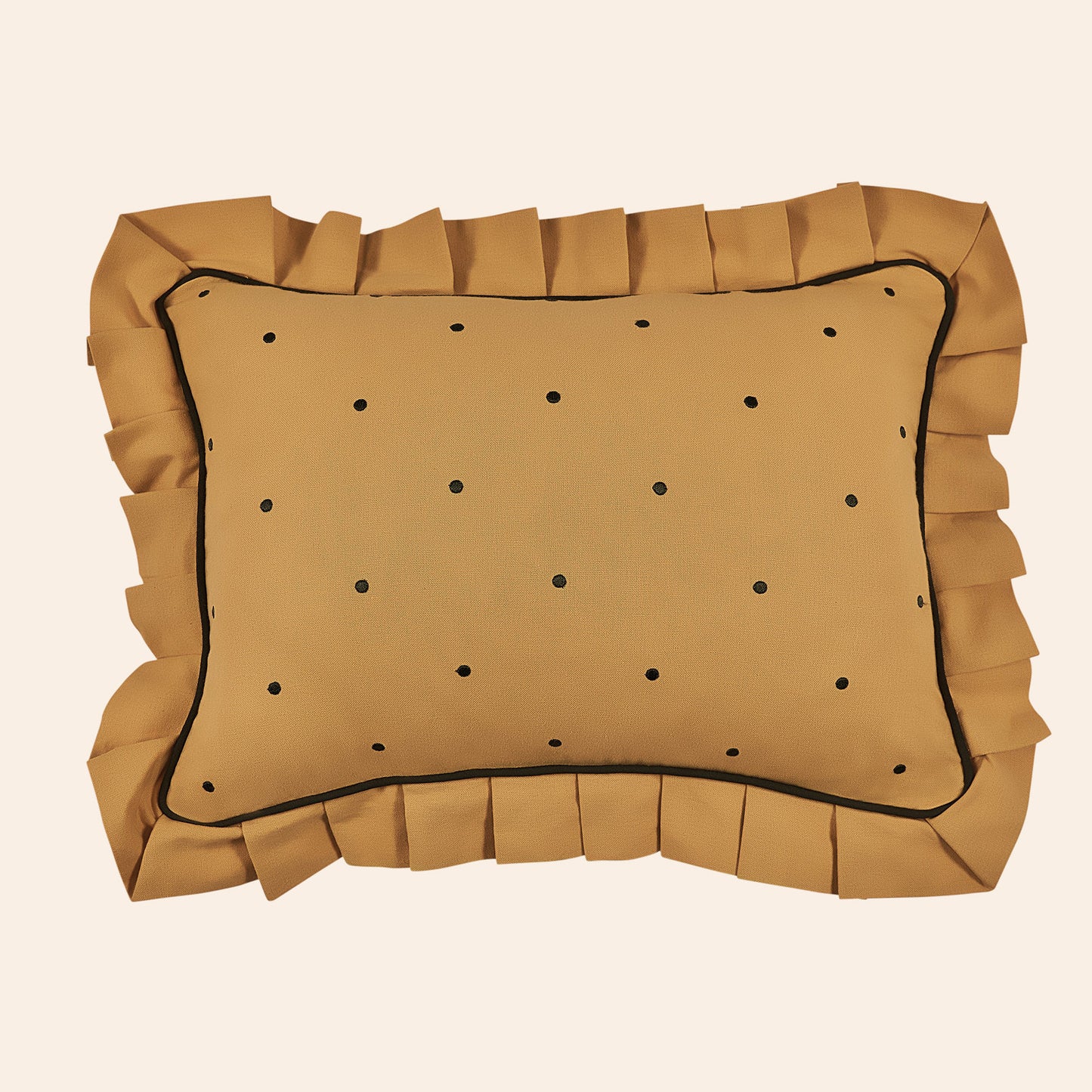 Dolce Dots Cushion, Panna Cotta