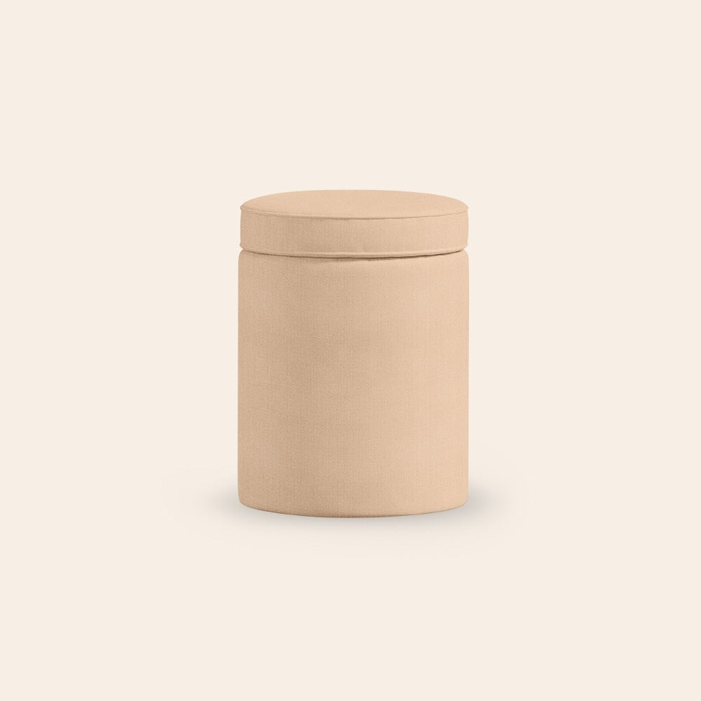 Aurora Footstool, Rose