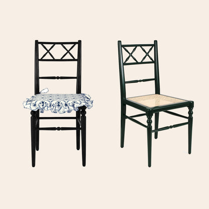 Pair of Chiara Dining Chairs, Charcoal
