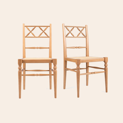 Pair of Chiara Dining Chairs, Natural