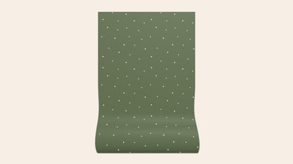 Dolce Daisies Wallpaper, Pistachio, Sample