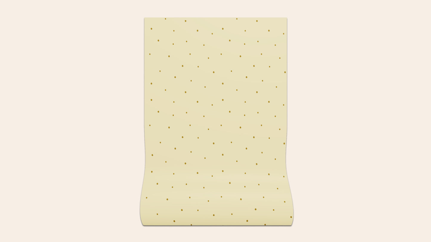 Dolce Daisies Wallpaper, Limoncello, Sample