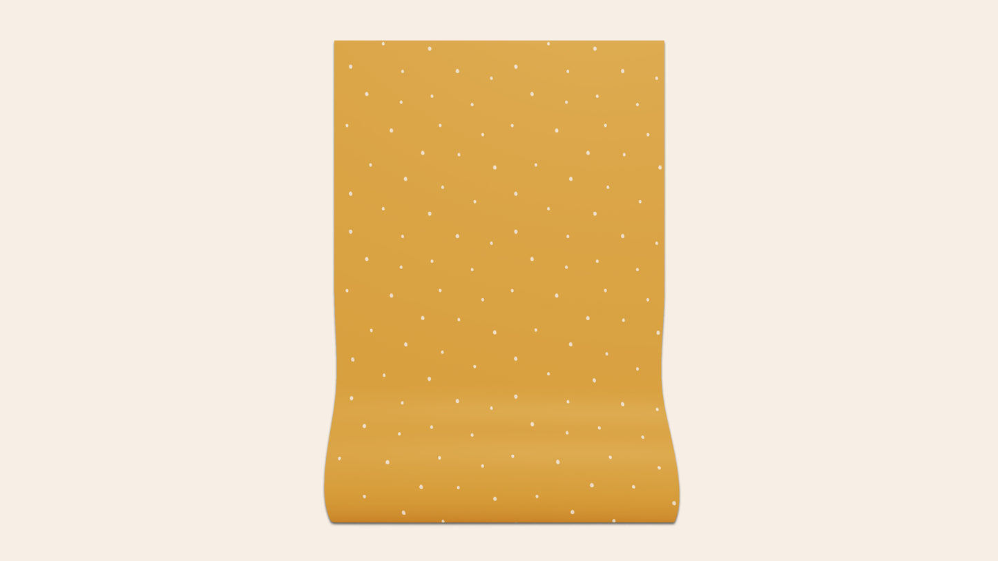 Dolce Daisies Wallpaper, Cannoli, Sample