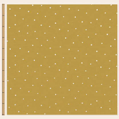 Dolce Daisies Fabric, Cannoli, Sample