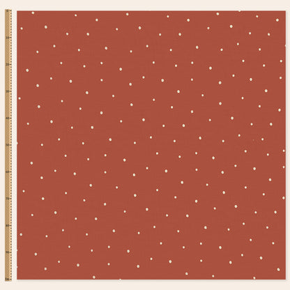 Dolce Daisies Fabric, Red Velvet, Sample