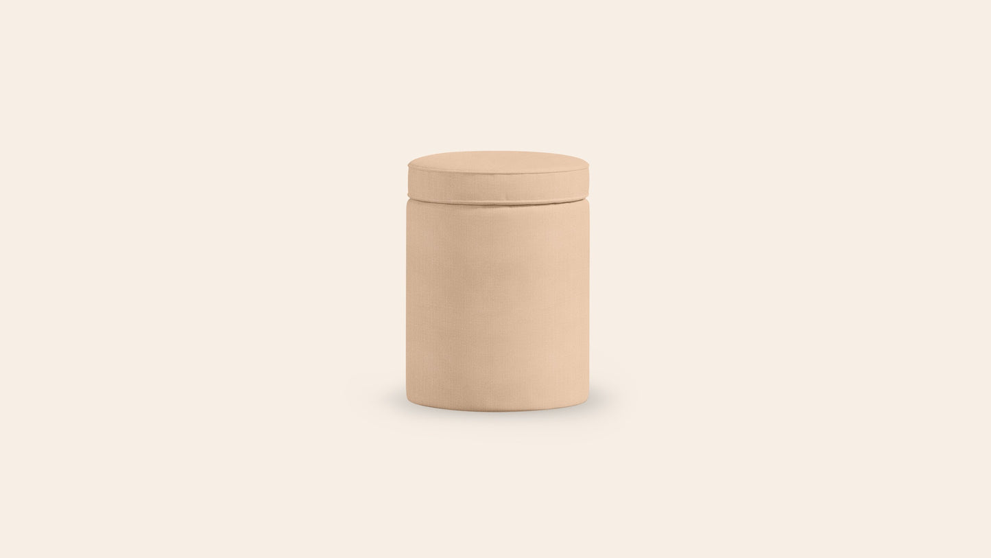 Aurora Footstool, Rose