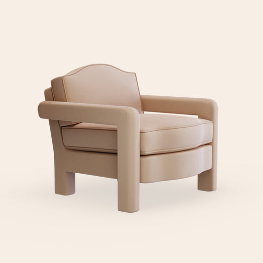 Elio Armchair, Rose Linen