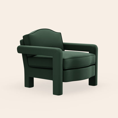 Elio Armchair, Olive Linen