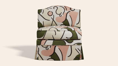 Felix Slipper Chair, Pesto