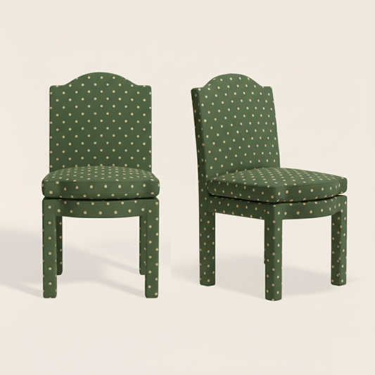 Pair of Leo Dining Chairs, Pistachio