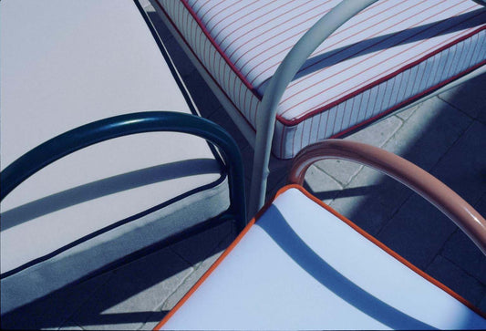 Panarea Armchair in Gelato, Cream & Black Upholstery