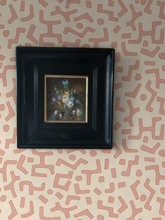 Raphia Wallpaper, Clay, Roll