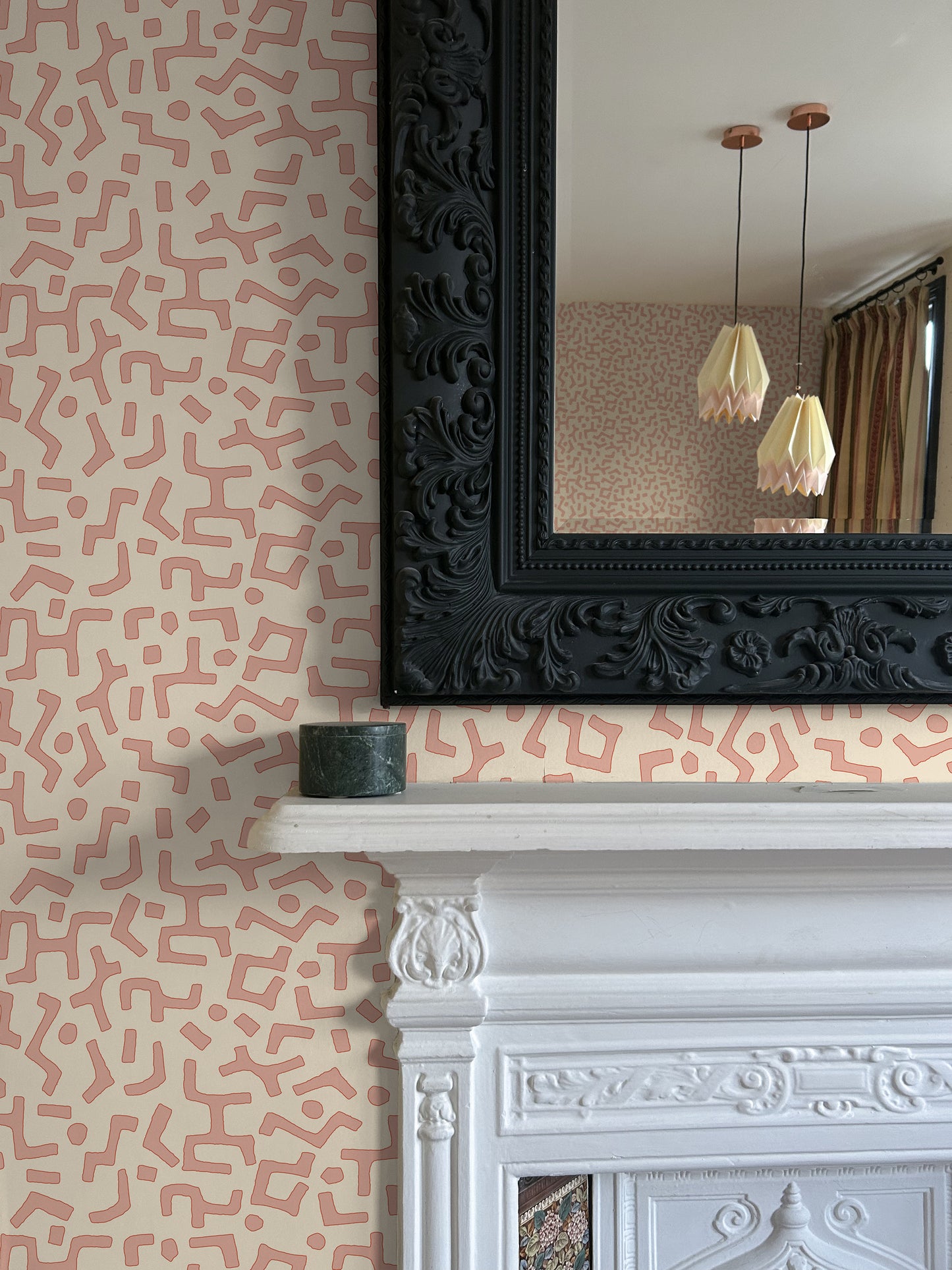 Raphia Wallpaper, Clay, Roll