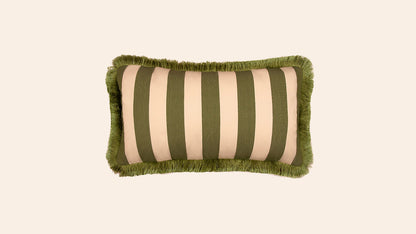 Sonia Stripe Cushion, Artichoke