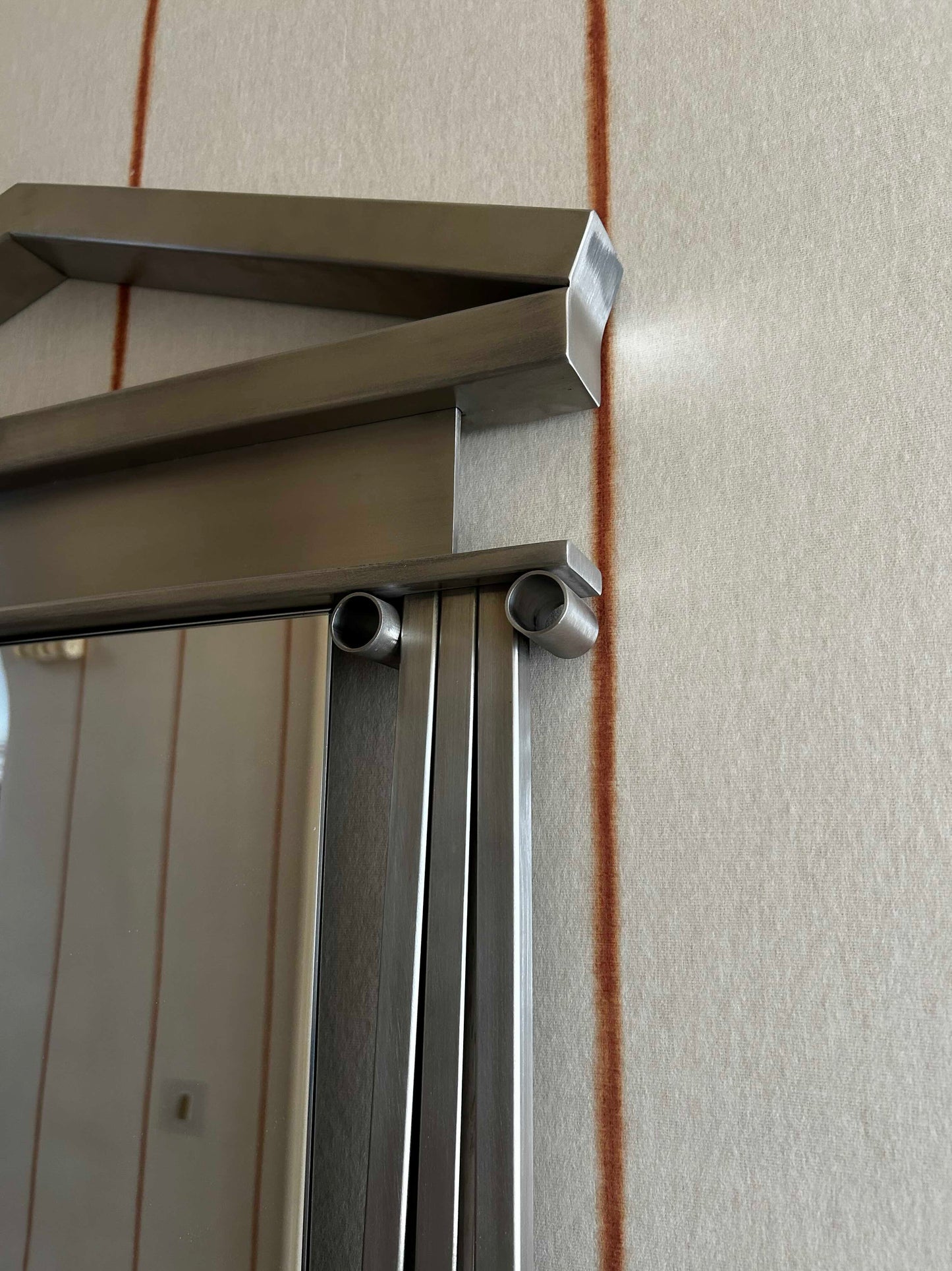 Specchio Mirror, Brushed Chrome