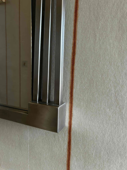 Specchio Mirror, Brushed Chrome