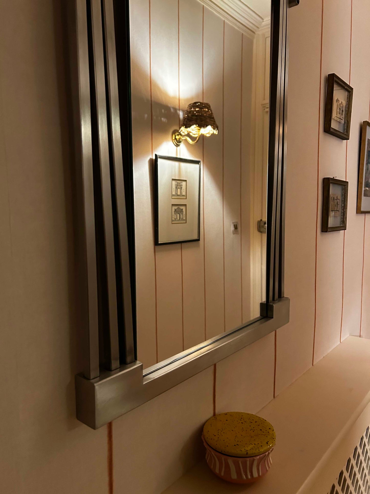 Scarpa Mirror, Brushed Chrome