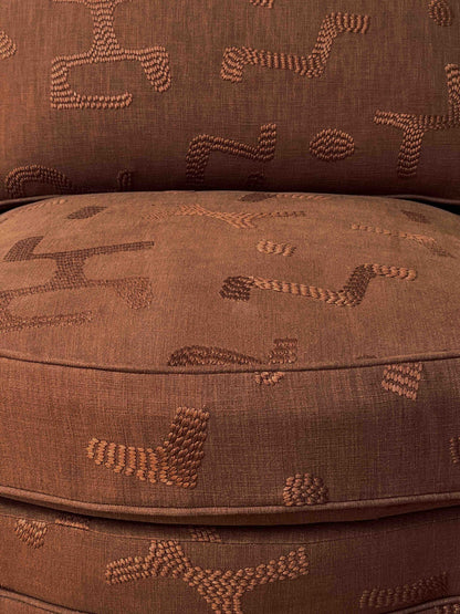 Elio Armchair, Raphia, Clay