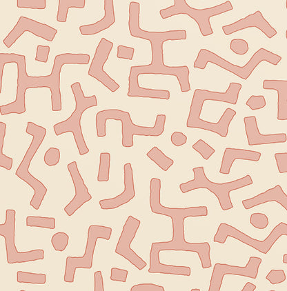 Raphia Wallpaper, Clay, Roll